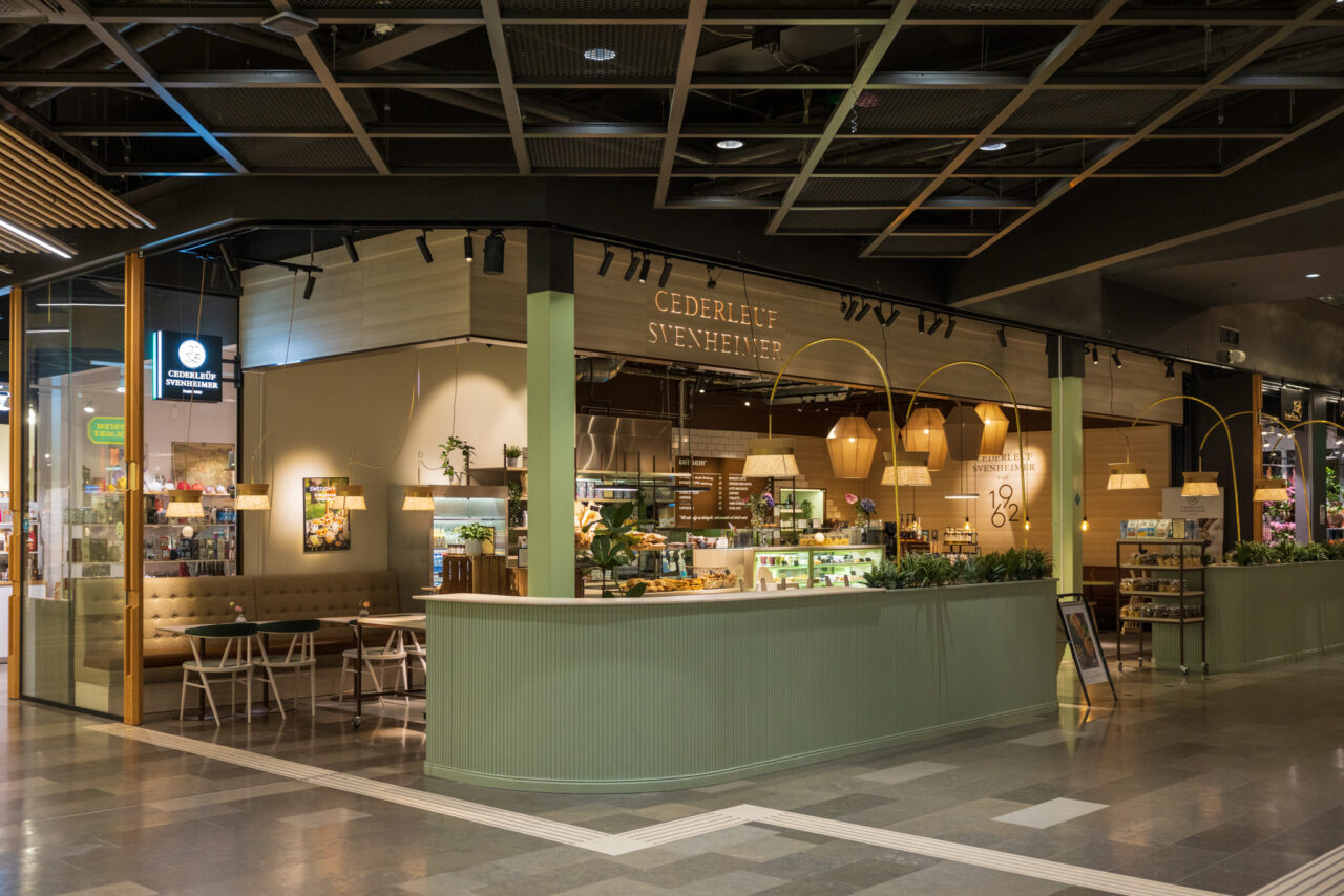 Cafét Cederleüf Svenheimer i Kongahälla Center