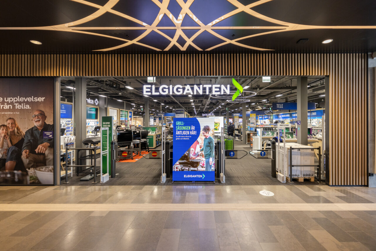 Entré till teknikbutiken Elgiganten på plan 1