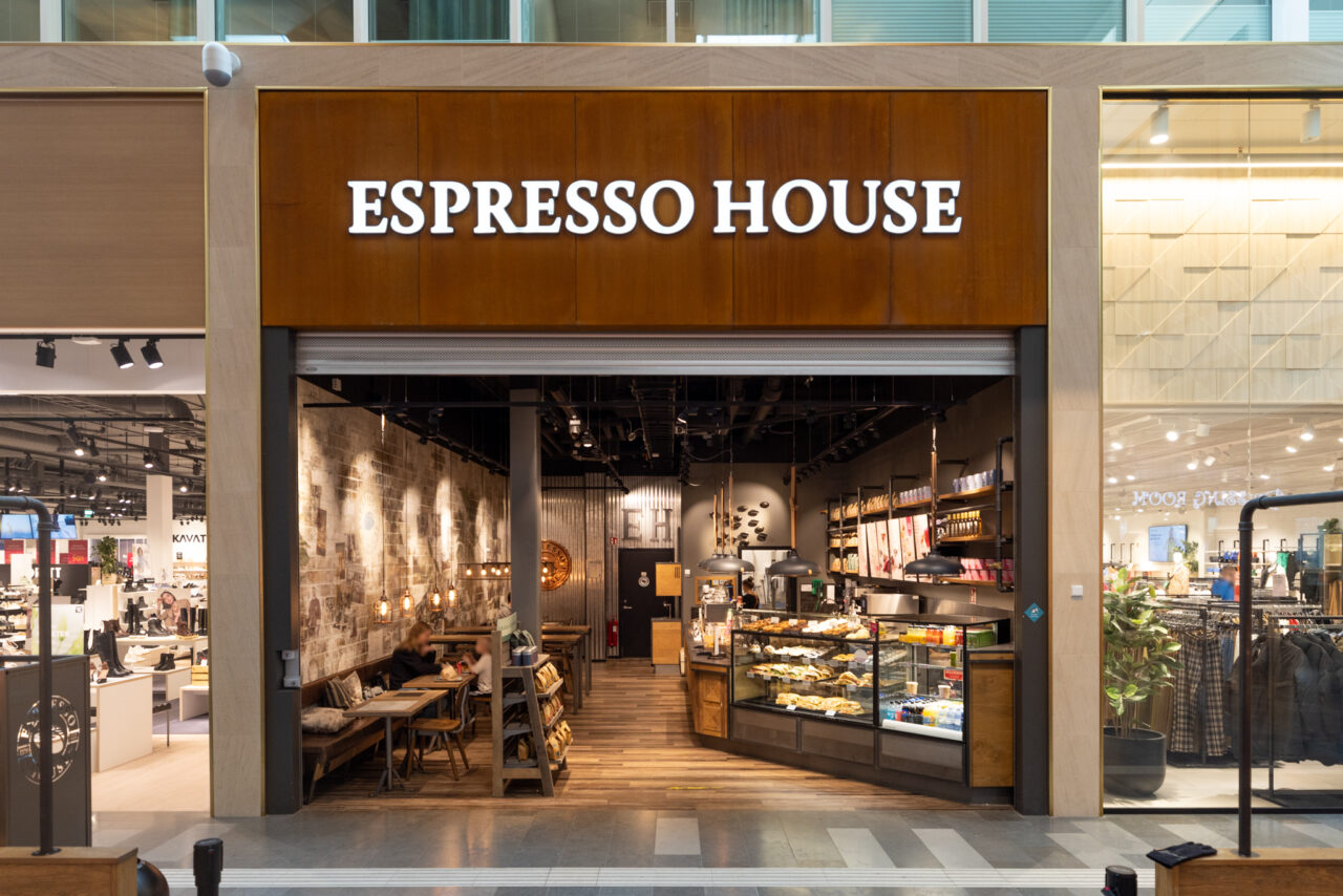 Caféet Espresso House på plan 2