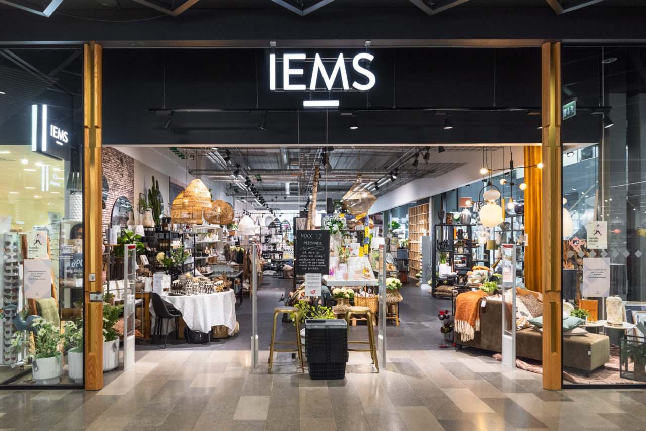 Entré till inredningsbutiken IEMS
