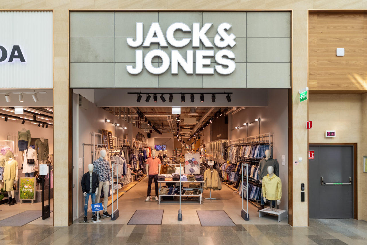 Entré till herrmodebutiken Jack&Jones