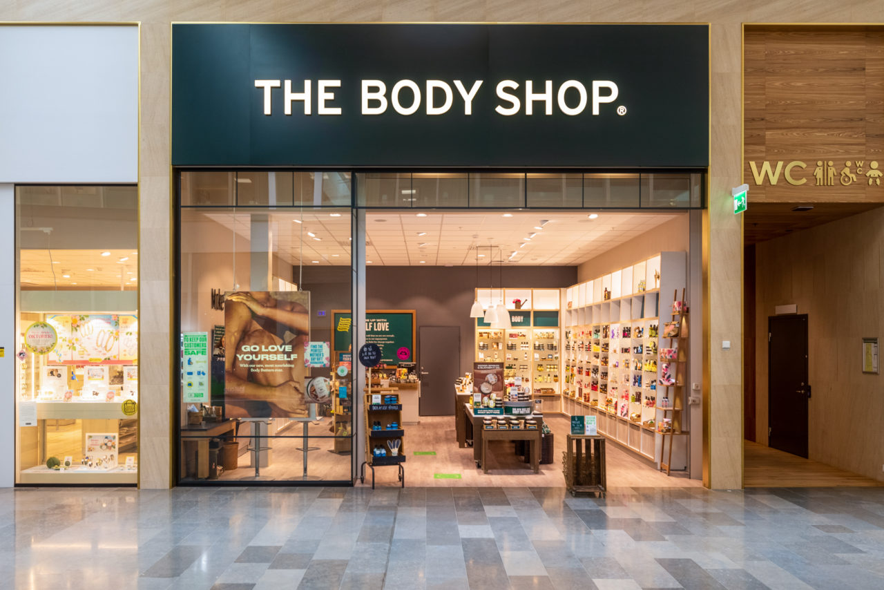 Entré till butiken The Body Shop