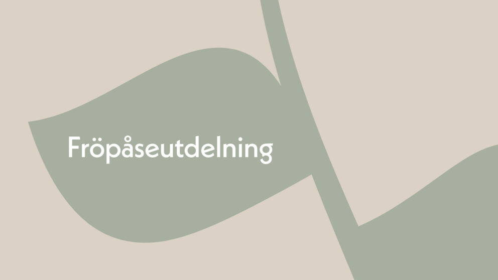 Fröpåseutdelning