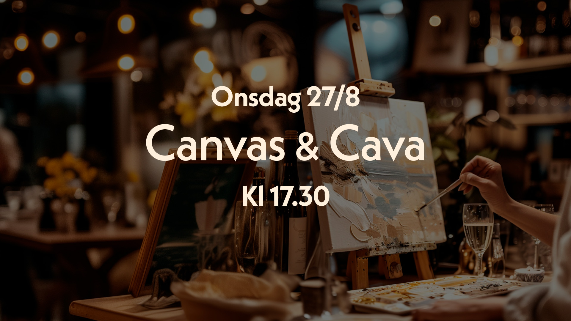 Eventinbjudan Canvas & Cava i Food Hall 27/8