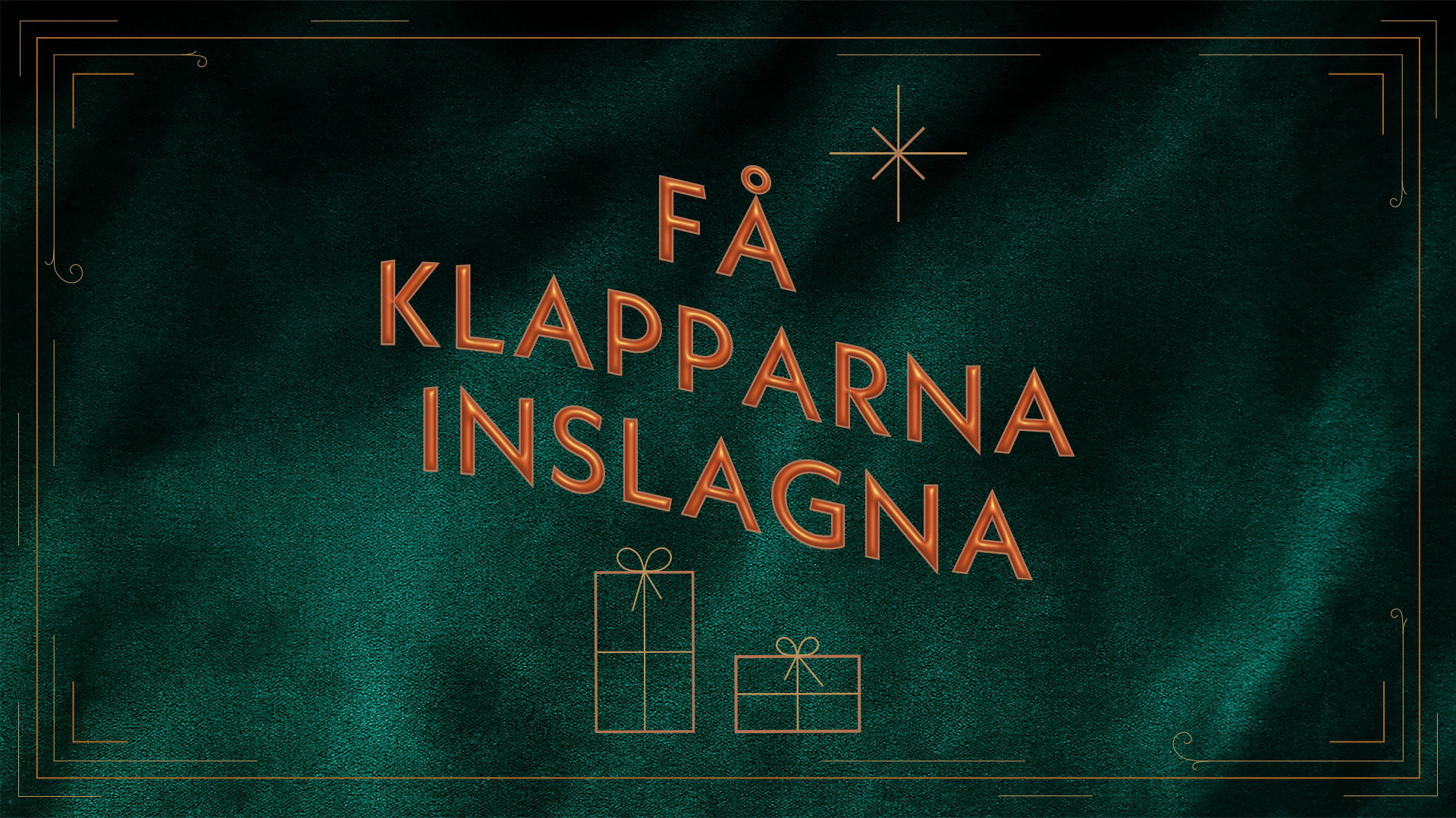 Få dina paket inslagna den 20-21 december.